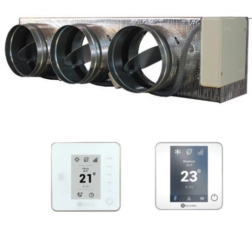 Eazyzone multi room air conditioning system with wireless thermostats for climate control