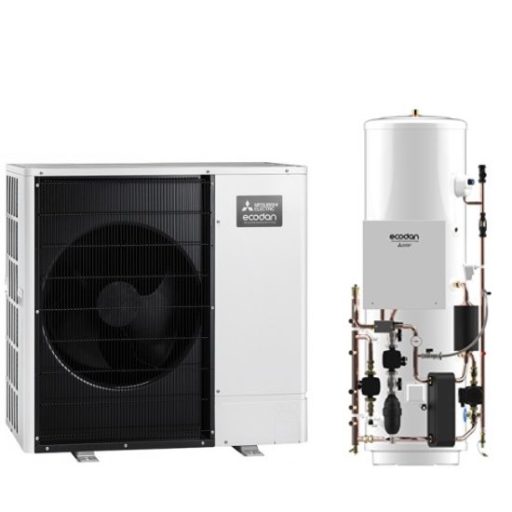 Ecodan slimline hot water cylinder heating